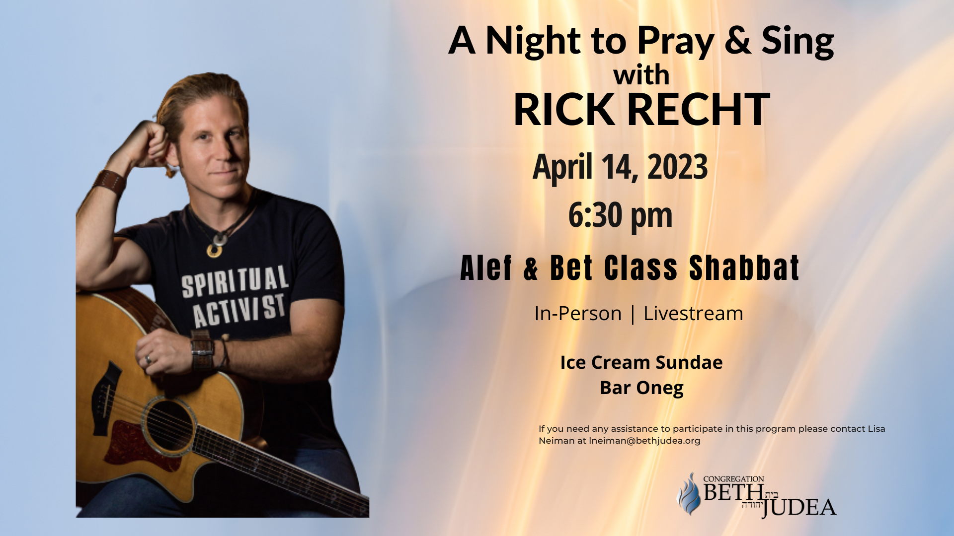 A Night to Pray & Sing with Rick Recht