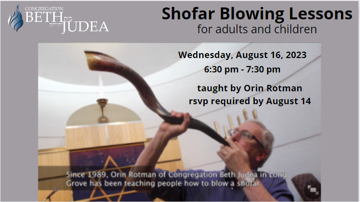 Shofar Blowing Lessons