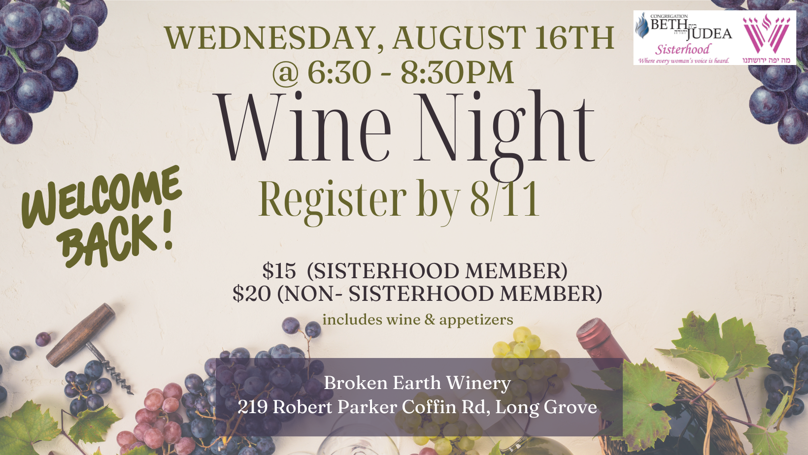 Sisterhood Wine Night at Broken Earth