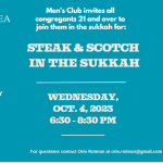 Steak & Scotch in the Sukkah