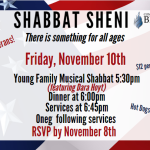 Shabbat Sheni Dinner
