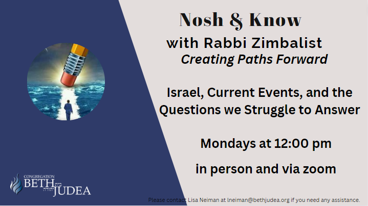 Nosh & Know with Rabbi Zimbalist