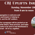 CBJ Uplifts Israel - A CONGREGATIONAL WIDE EVENT