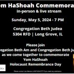 Yom HaShoah Commemorative Service