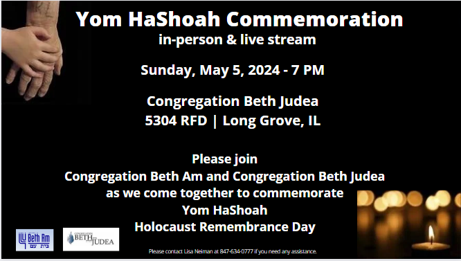 Yom HaShoah Commemorative Service