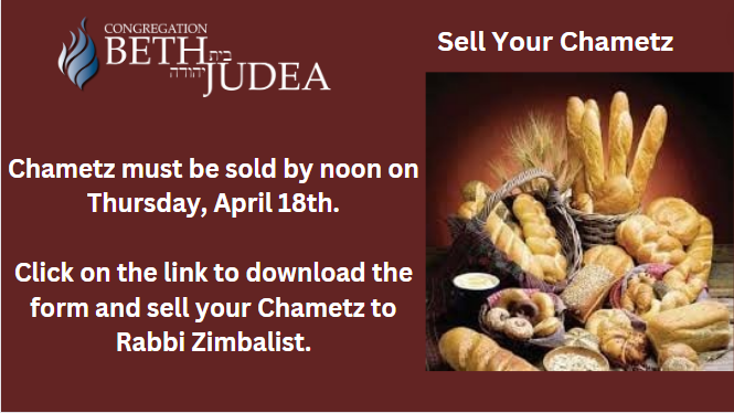 Chametz Must be Sold (by noon)