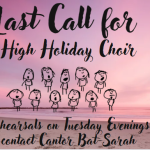 High Holiday Choir Rehearsal