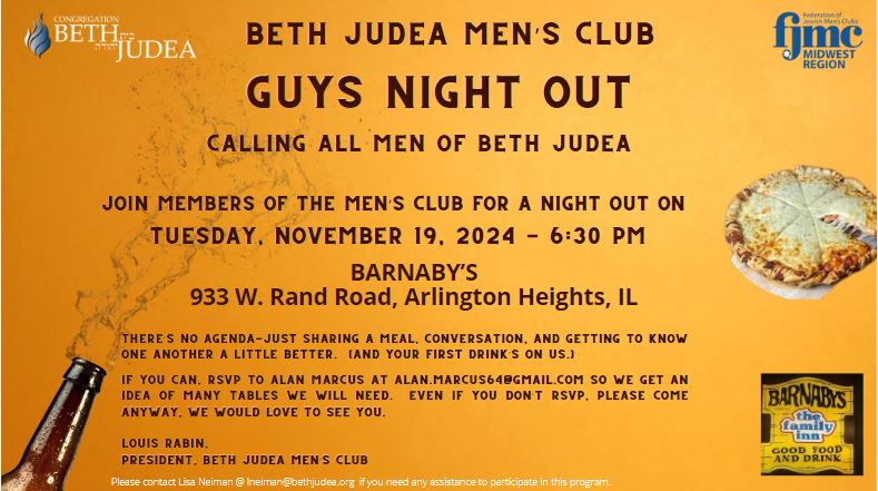 Men's Club Guy's Night Out