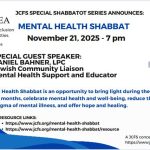 Mental Health Shabbat with Guest Speaker