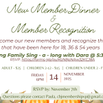 New Member Dinner