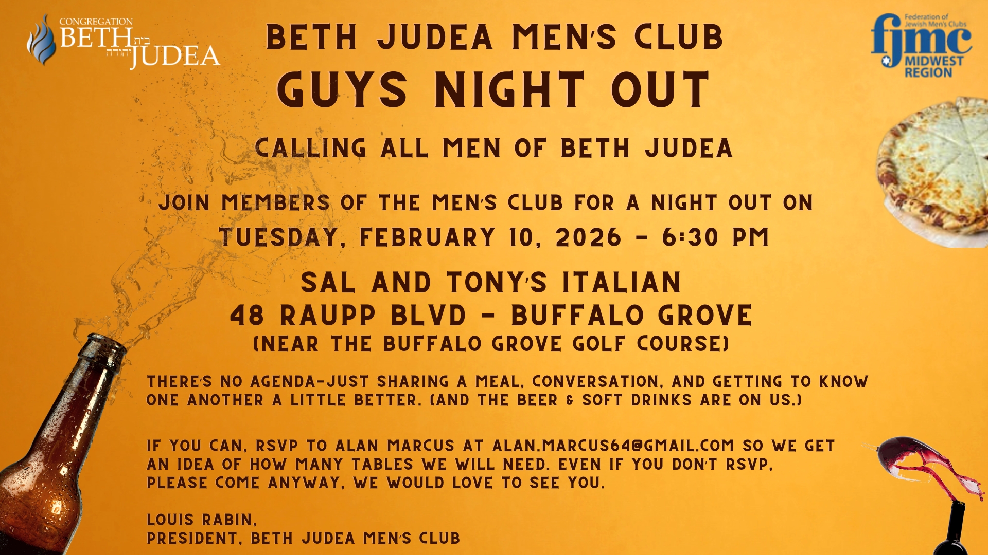 Men's Club Guys Nite Out