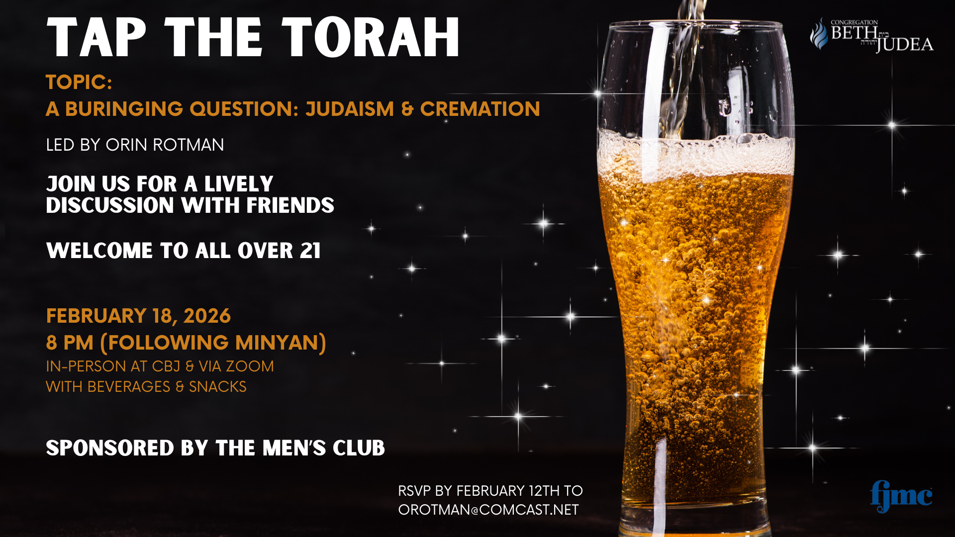 Men's Club Tap The Torah