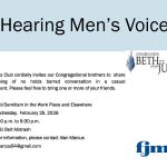 Men's Club Hearing Men's Voices
